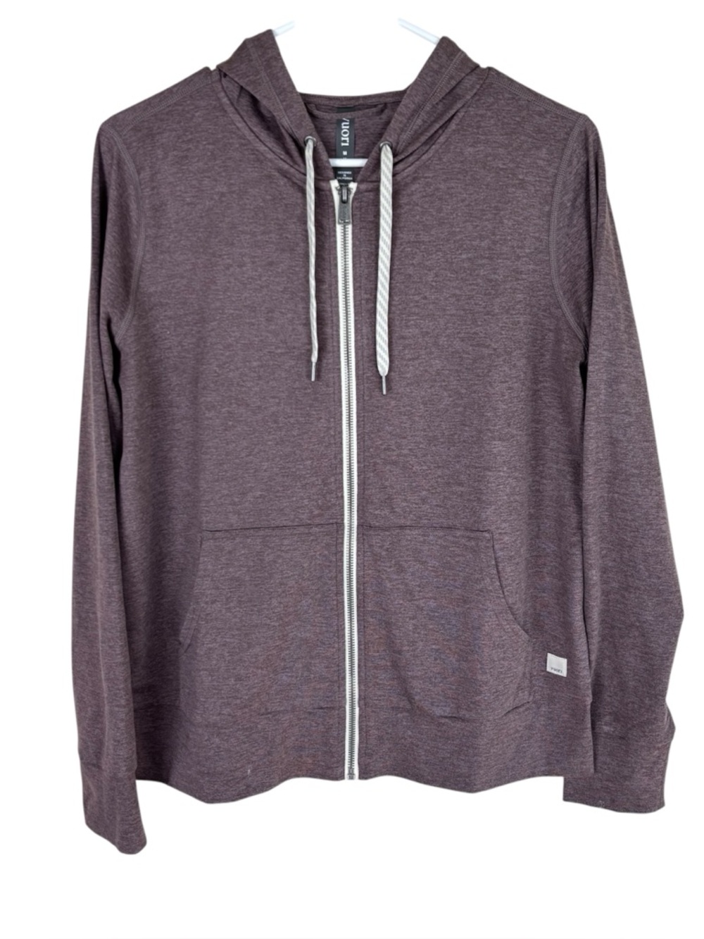 Vuori Halo Performance Hoodie Women’s Size M 2.0 Huckleberry Heather Full Zip - Picture 2 of 6